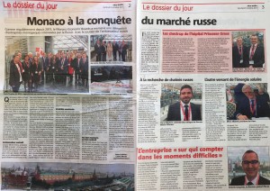 article 'Monaco à la conquete du marché russe' - 6 octobre